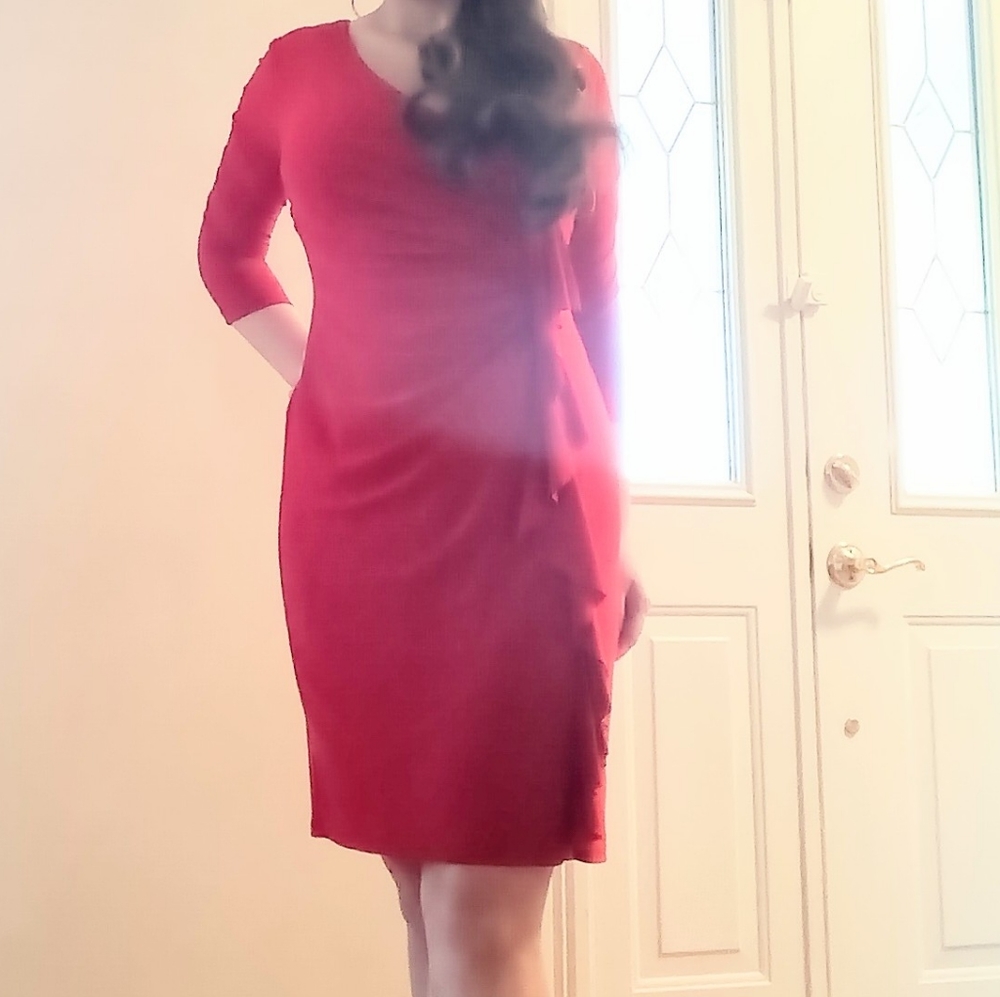 Red Evan Picone dress